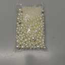 2000PCS Pearls for Crafting, Ivory No Hole Beads for Centerpieces Vases, Assorted Sizes Bulk Fake Pearls Beads for Vase Filler, Candles Centerpiece, DIY Crafts, Jewelry Making (4/6/8/10/14/20mm)