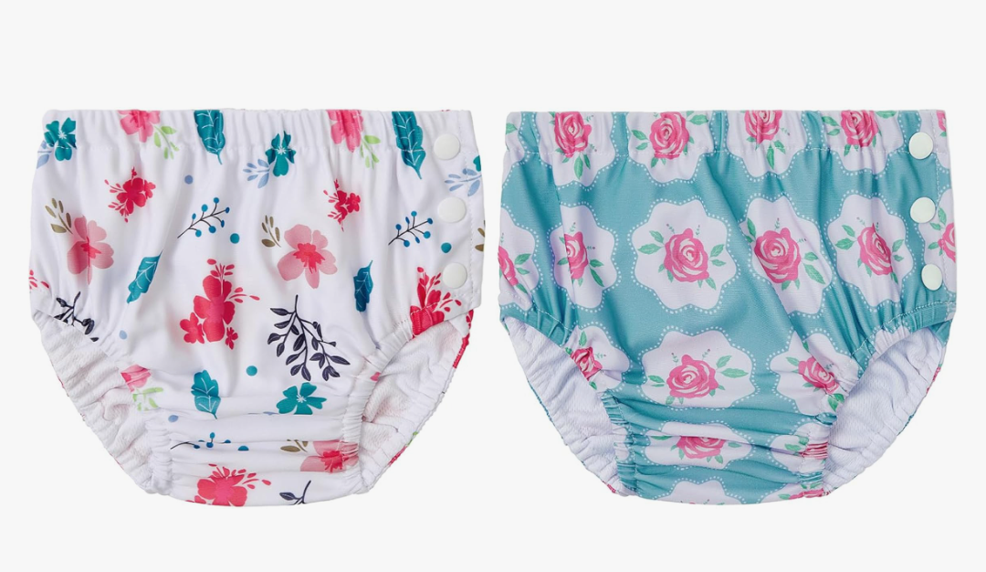 Century Star Baby Reusable Swim Diapers, Pool Swimming Diapers for Toddler Boys Girls, Washable Swimming Pants, Size 2-3, 1 Count, Size L