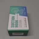 Large Suction Cup Hooks Shower Razor Holder - 2 Pack Heavy Duty Reusable Vacuum Shower Hook, Damage Free Wall Hooks for Bathroom Kitchen Towel Loofah Sponge Key Shaver Bathrobe Wreath (Clear)