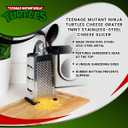 Teenage Mutant Ninja Turtles Shredder Cheese Grater | Handheld Stainless Steel Kitchen Cheese Slicer | Officially Licensed