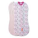 SwaddleMe by Ingenuity Compression Baby Swaddle Pod, Two-Way Zipper for Easy Diaper Changes, Improves Sleep & Calms Startle Reflex, 0-2 Months, 1.0 TOG, 2-Pack - I Heart You