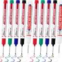 10 PCS Long Head Deep Hole Marker Pens,20mm Long Nib Marker, Longs Nose Markers, Waterproof Construction Markers Marking Tool,Permanent Markers Carpenter Ink marker Pens,Metal marking Pens (10PCS-20MM-Red/Blue/Green/Black/White)