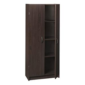 ClosetMaid Pantry Cabinet Cupboard with 2 Doors, Adjustable Shelves, Standing, Storage for Kitchen, Espresso