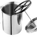 Bellemain Milk Frother Handheld, Thick, Creamy Milk Foam Maker, Warm & Cold Milk Foamer | Stainless Steel Hand Held Frother for Coffee, Latte, Cappuccino, Frappe, Matcha, Hot Chocolate, 14 oz.