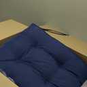 4" Thick Outdoor Bench Cushion 44x19x4 Inch, Waterproof Patio Furniture Cushions, Bench Seat Cushion for Porch Swing, Window, Indoor (Blue)