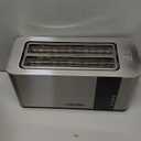 Mueller UltraToast Full Stainless Steel Toaster 4 Slice, Long Extra-Wide Slots for Bagels and Waffles, 6 Browning Levels, LED Display, Cancel/Defrost/Reheat Functions & Removable Tray, Kitchen Gadgets