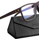 Gaming Glasses, Anti Blue Light Glasses Men, Lightweight Frame Square UV400 Protection Blue Computer Eye