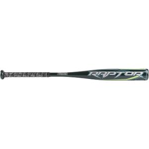 Rawlings | Raptor Youth Baseball Bat | USA | -10 Drop | 2 1/4" Barrel | 1 Pc. Aluminum (26 Inch, Dark Green)