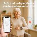 Yihou Fall Detection Smart Watch for Seniors Fall Alert Watch with GPS Track SOS Heart Rate Monitor Long Lasting Battery for Android iOS Red