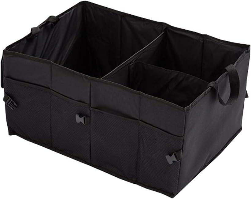 Trunk Organizer Car Basket Storage Tote Organizer Small Black Collapsible Snack Bins for Car SUV Sedan
