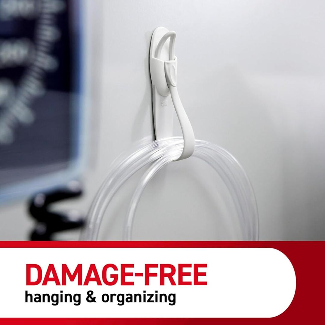 Command Cord Bundlers, Damage-Free Hanging Cord Organizer, No Tools Cord Bundler for Hanging Electrical Cables, 5 Gray Cord Bundlers