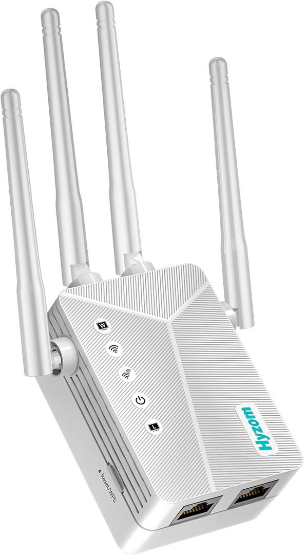 WiFi Booster Internet Extender with Ethernet Port, Works with Any Router