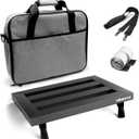 14x10 Aluminum Alloy Guitar Pedal Board 1.4lb Super Light Small Effect Pedalboard with Carry Bag