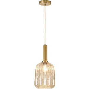 Pendant Light Fixture Amber Glass Kitchen Lighting 7.87" Modern Hanging Pendant Lights for Island Dining Room Bedroom