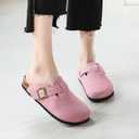 Clogs For Women, Womens Clogs And Mules House Slipers With Arch Support And Adjustable Buckle, Size: 9