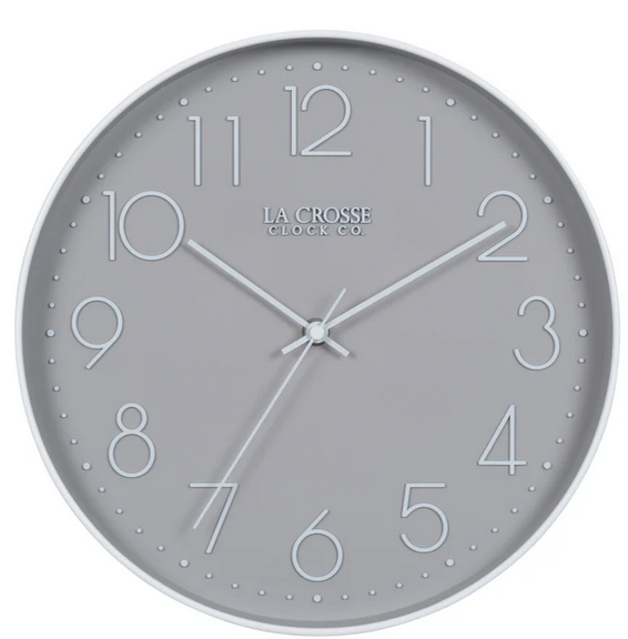 La Crosse 12-inch Paxton Analog Wall Clock