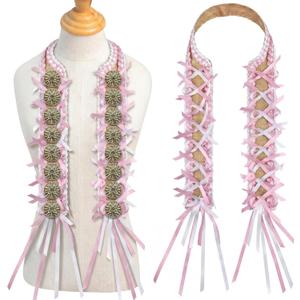Zeyune 51 Inch Graduation Money Lei Class of 2026 Double Braided Grad Ribbon Leis DIY Graduation Cash Gifts for Congrats Senior High School College Grad Gift