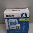 Hunter Hydrawise X2 8 Zone Sprinkler Controller, Outdoor Irrigation Timer for Lawn and Garden, Weather-Based Scheduling, Cycle and Soak, Smart Controller Ready with Optional WiFi Module