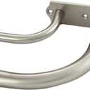 Double Curtain Rods, 28-48 Inch, Brushed Nickel, Metal, Wall Mounted, Room Darkening, Curtain Rod