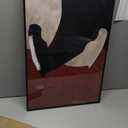 Framed Vintage Horse Canvas Wall Art - Abstract Black and White Horses Oil Painting Modern Farmhouse Animal Wall Decor for Living Room, Bedroom 16x24 inch Horse Gifts