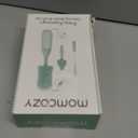 Momcozy Bottle Brush Kit, Innovative Push-Press Design for Better Cleaning - Baby Bottle Cleaner Brush for Baby Bottle, Breast Pumps, Nipples, and More - Can Generate Foam for Better Cleaning, Green (Press Bubble Style)