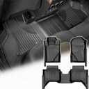 AOMSAZTO Floor Mats for Ford Ranger 2024 2025 2026 SuperCrew Cab, 1st & 2nd Row All Weather Protection Car Floor Liners Waterproof Anti Skid Mats