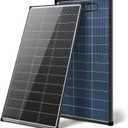 Solar Panels, 200w bifacial n Type 18bb A+ Grade Solar Module IP68 Waterproof 25% high Efficiency Solar Cell 200 watt Solar Panel 12v for Off Grid RV Boat Rooftop Camper (200W Bifacial)