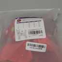 Dog Raincoat Reversible, Single Side Slicker Poncho Adjustable Waterproof Dog Rain Jacket with Leash Hole/Reflective Stripe Hooded Snowproof Windproof Clothes for Small to 3X-Large Dogs, L (Red)