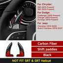 Steering Wheel Shift Paddles for 2015-2023 Dodge Challenger Charger Durango Chrysler 300 200 / for 2014-2023 Jeep Cherokee Accessories Carbon Fiber Stickers, Not fit SRT/Hell CAT