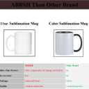 Sublimation Mugs, Sublimation White Coffee Mugs Tazas Para Sublimacion Blank 11 OZ With Box for for Coffee, Soup, Tea, Milk, Latte, Hot Cocoa Set of 12