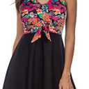 Kate Kasin Women's Two Piece Swimsuits Tummy Control Back Cross Flowy Swimdress Bathing Suits with Boyshorts Swimwear.L