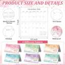 ReliThick 6 Pcs 2026 Pocket Calendar for Purse Monthly Planner Notebook Small Pocket Calendar Journals Notepads Appreciation Present Gift for Women Teacher School Office(Watercolor Style)