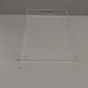 1 Pcs Acrylic Serving Tray with Magnetic Mat customizable for Photos Artworks Clear Tray for Gifting and Serving Spill Proof Countertop Organizer for Bathroom Home Office (11" X 16.5")