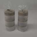 Termichy Stackable Formula Dispenser Portable Milk Powder Container, 2 Pack, Warm Grey