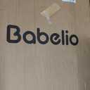 BABELIO Baby Gate for Doorways and Stairs, 26-31" Pet Gate with Wide Walk Thru Door and Lock Indicator, No Drill Pressure Mounted Safety Gate with Double Lock and Self-Closing, White