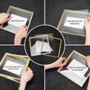 Frametory, Floating Picture Frame 11x14 - Black Aluminum Metal Photo Frame - Real Glass of Front - for Wall Mount Displays