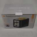 Toastmaster 2-Slice Toaster - Black with Stainless Steel - Kitchen Essential for Sandwich Bread & Breakfast Toast - Toaster with Wide Slots, High Rise Toast Lift & Cool-Touch Exterior