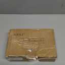 Rustic Farmhouse Toilet Paper Holder with Shelf - Farmhouse Bathroom Rustic Country Decor - Rustic Bathroom Accessories with Warm Brown Wood Shelf for Wipes&Cell Phone&Reading, Black Metal