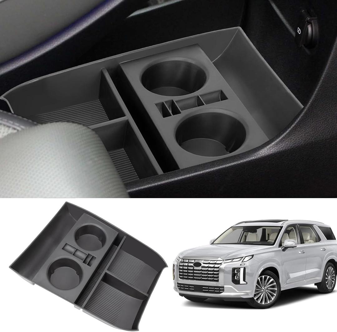 Center Console Organizer Tray Compatible with 2019-2025 Hyundai Palisade Storage Box Insert Tray Interior Accessories (Lower Center Console Tray)