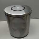 Tandefio Stainless Steel Countertop Wipe Dispenser Fits Wipes on Rolls 10 x 11.5 Inch Round Tissue Holder Refillable Tabletop Cylinder Container for Fitness Clubs Gym Schools Daycares(Sliver)