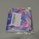 Tziharora Girls Swimsuits Size 3t 4t One-Piece Ruffled Neckline Blue Pink Aurora Bathing Suits with Sun Protection