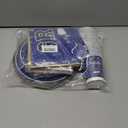 Graduation Decorations 2026 Disposable Blue Graduation Tableware Kit for 25 Guests Plates Napkins Cups Tablecloth Hanging Graduation Party Decorations 2026