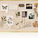 Linen Bulletin Board, 36"x24" Decorative Fabric Pin Board Vision Board