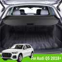 Cargo Cover for Audi Q5 2018-2025 Accessories Rear Trunk Cover Rear Trunk Security Cover Shielding Shade, Black