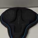 X WING Bike Seat Cover Padded with Memory Foam, Bicycle Saddle Soft for Men Women, Comfort Exercise Cycle Seats Cushion Padded Fits Stationary Bikes, Spin, for Indoor and Outdoor Cycling