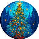 2025 Christmas Ornament  Christmas Tree Art Ornament  Artistic Holiday Decoration, Festive Christmas Tree Keepsake Gift