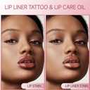 KISSIO Peel Off Lip Stain & Nourishing Lip Oil Set - Transfer Proof, All-Day Wear Tint with Hydrating Care - Complete Lip Kit for a Natural Matte to Glossy Finish,0.21 fl oz