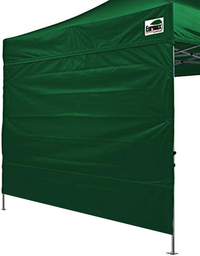 Eurmax USA 10FT Instant Canopy SunWall Pop Up Canopy Wall with Horizontal Strap ONLY,1 Pack Sidewall (Forest Green)