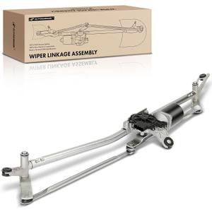 A-Premium Front Windshield Wiper Motor and Linkage Assembly Compatible with Dodge Ram 1500 2002-2004, Ram 2500 2003-2004, Ram 3500 2003-2004, Replace# 55077098AI, 55077098AL