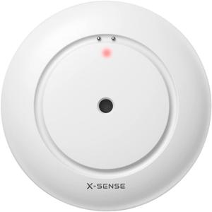 X-Sense Water Leak Detector for Basements, Sinks, Tanks, Pools, No WiFi, Not Compatible with X-Sense Base Station, Model WS01, White